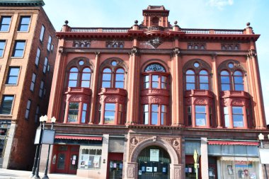 GENEVA, NY - 21 AUG: Cenevre, New York eyaletindeki Smith Opera Binası, 21 Ağustos 2020 'de görüldüğü gibi.