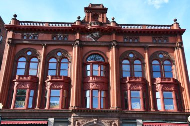 GENEVA, NY - 21 AUG: Cenevre, New York eyaletindeki Smith Opera Binası, 21 Ağustos 2020 'de görüldüğü gibi.