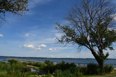 Cenevre, New York 'tan Seneca Gölü manzarası