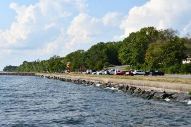 New York, Romulus 'taki Samson Eyalet Parkı' ndan Seneca Gölü manzarası