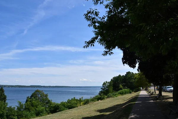 Widok Jezioro Seneca Genewa Nowy Jork — Zdjęcie stockowe