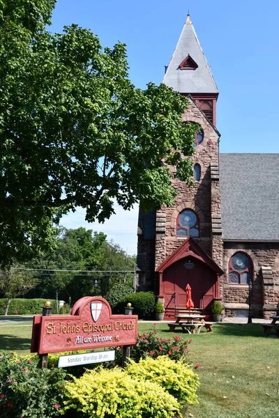 Clifton Springs Aug Johns Episcopal Church Clifton Springs New York — Stock Photo, Image