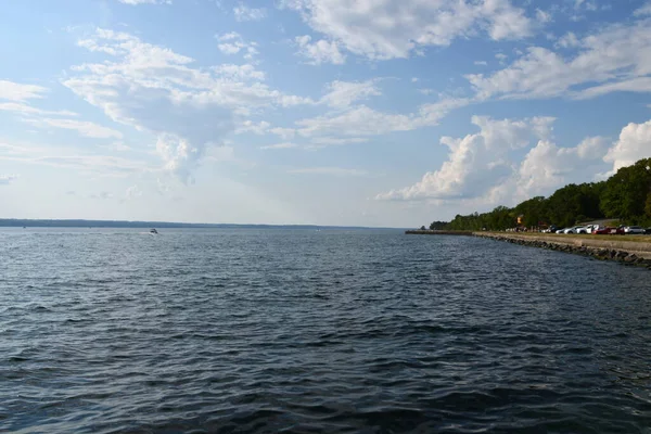Вид Озеро Сенека Парку Самсон Ромулусі Нью Йорк — стокове фото
