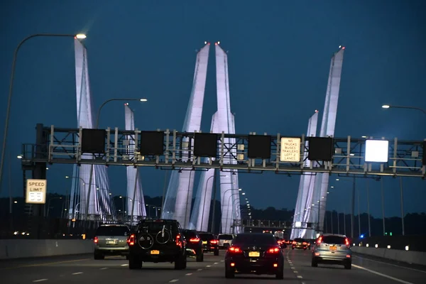 Tarrytown Aug Mario Cuomo Bridge 이전에는 Tappan Zee Bridge 알려져 — 스톡 사진