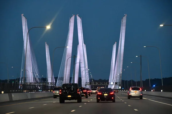 Tarrytown Aug Mario Cuomo Bridge 이전에는 Tappan Zee Bridge 알려져 — 스톡 사진