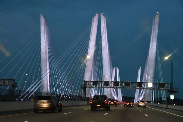 Tarrytown Aug Mario Cuomo Bridge Anteriormente Conhecida Como Tappan Zee — Fotografia de Stock