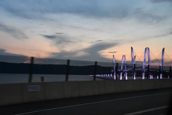 Тарритоун Штат Нью Йорк Августа Мост Марио Куомо Ранее Известный — стоковое фото