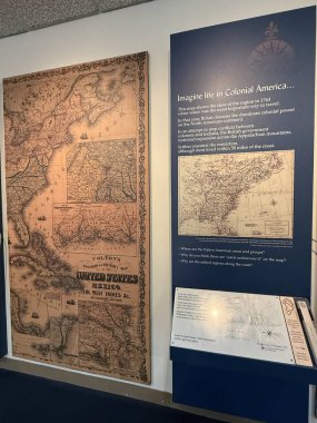 WILMINGTON, NC - 19 Nisan 2025 'te Wilmington, Kuzey Carolina' daki Cape Fear Museum of History and Science 'da sergi.