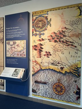 WILMINGTON, NC - 19 Nisan 2025 'te Wilmington, Kuzey Carolina' daki Cape Fear Museum of History and Science 'da sergi.