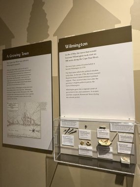 WILMINGTON, NC - 19 Nisan 2025 'te Wilmington, Kuzey Carolina' daki Cape Fear Museum of History and Science 'da sergi.