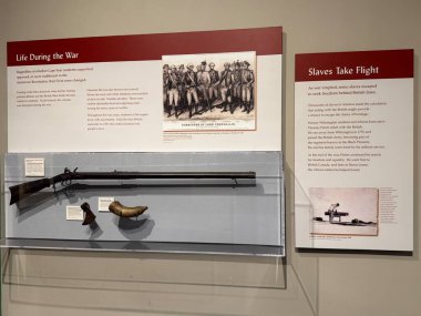 WILMINGTON, NC - 19 Nisan 2025 'te Wilmington, Kuzey Carolina' daki Cape Fear Museum of History and Science 'da sergi.