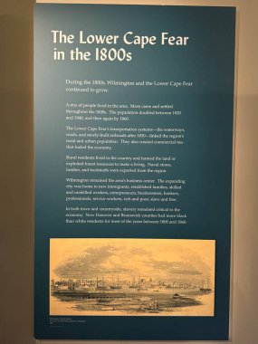 WILMINGTON, NC - 19 Nisan 2025 'te Wilmington, Kuzey Carolina' daki Cape Fear Museum of History and Science 'da sergi.