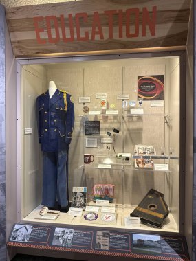 WILMINGTON, NC - 19 Nisan 2025 'te Wilmington, Kuzey Carolina' daki Cape Fear Museum of History and Science 'da sergi.