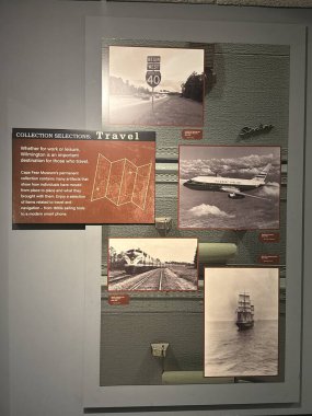 WILMINGTON, NC - 19 Nisan 2025 'te Wilmington, Kuzey Carolina' daki Cape Fear Museum of History and Science 'da sergi.