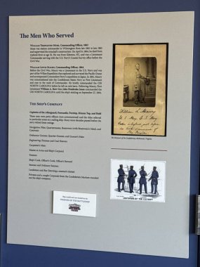 WILMINGTON, NC - 19 Nisan 2025 'te Wilmington, Kuzey Carolina' da görülen USS North Carolina.