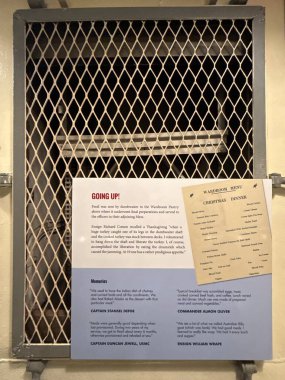 WILMINGTON, NC - 19 Nisan 2025 'te Wilmington, Kuzey Carolina' da görülen USS North Carolina.