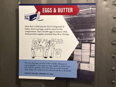 WILMINGTON, NC - 19 Nisan 2025 'te Wilmington, Kuzey Carolina' da görülen USS North Carolina.