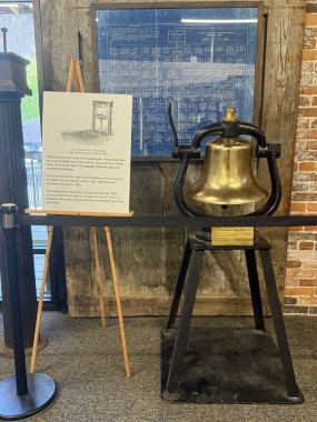 WILMINGTON, NC - 19 Nisan 2025 'te Kuzey Carolina' daki Wilmington Demiryolu Müzesi.