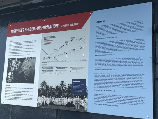 WILMINGTON, NC - 19 Nisan 2025 'te Wilmington, Kuzey Carolina' da görülen USS North Carolina.