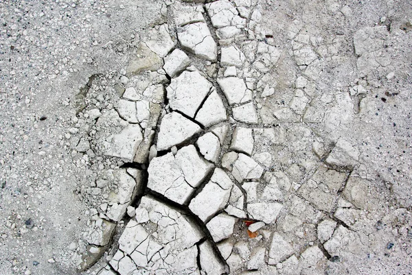 Kuraklık. Salda Gölü 'nde beyaz kil çatladı.
