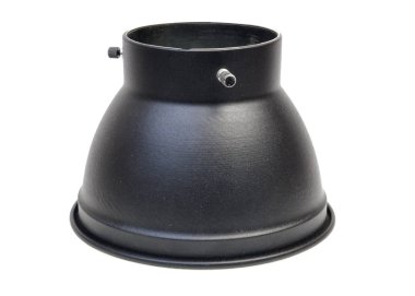 beyaz arka plan üzerinde izole stüdyo flaş ı için reflektör pot