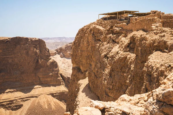 El desierto de Judea y el Mar Muerto — Foto de Stock