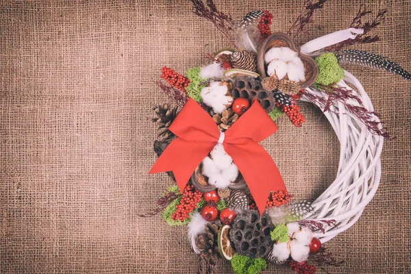 Schöner Adventskranz — Stockfoto