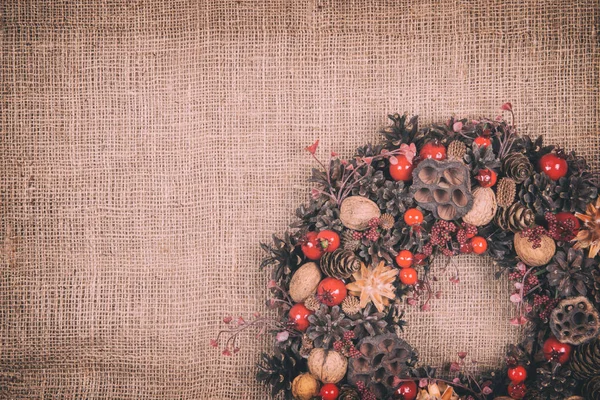 아름다운 크리스마스 화환 — 스톡 사진
