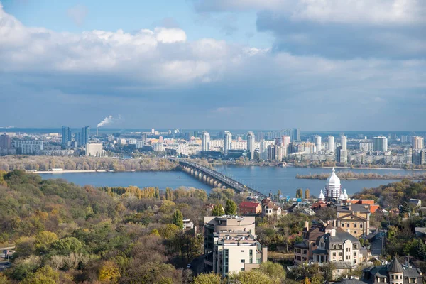 Вид з висот Київ — стокове фото