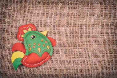 horoz kahverengi zemin üzerine