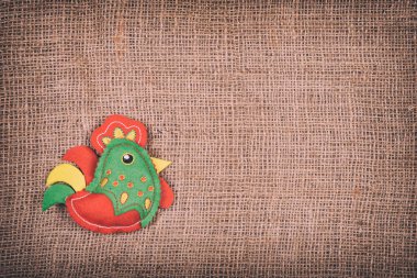 horoz kahverengi zemin üzerine