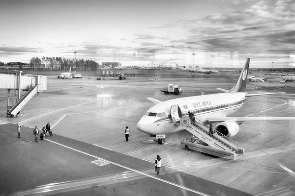 Międzynarodowy port lotniczy w Mińsku — Zdjęcie stockowe