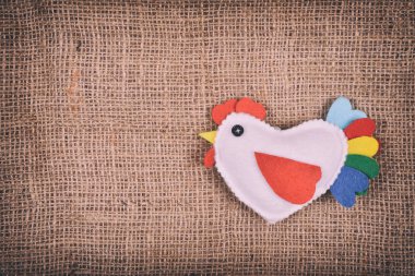 horoz kahverengi zemin üzerine