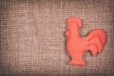 horoz kahverengi zemin üzerine