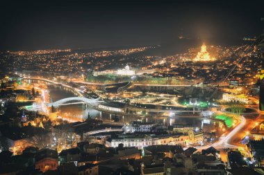 Geceleri Tiflis üstten görünüm