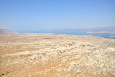Masada kale üzerinden üstten görünüm