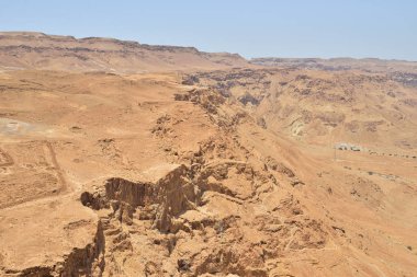 Masada kale üzerinden üstten görünüm