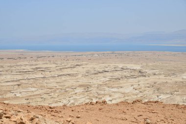 Masada kale üzerinden üstten görünüm