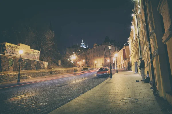 Kijów w nocy — Zdjęcie stockowe