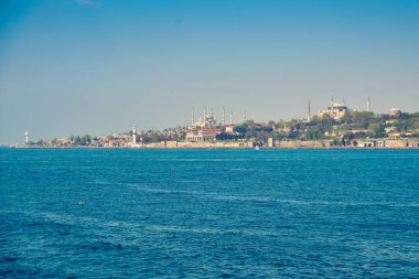 İstanbul 'daki caminin manzarası