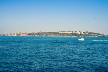 İstanbul 'daki caminin manzarası