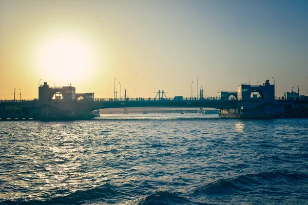 Puente Galata Atardecer — Foto de Stock