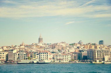 Istanbul, şehir manzarası güzel görünümü.