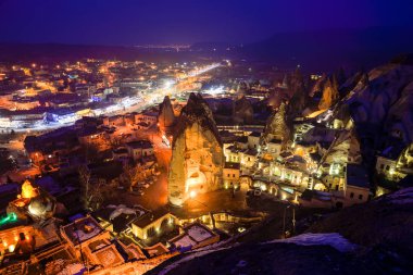 Göreme gece cityscape