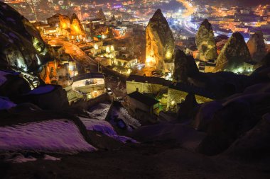 Göreme gece cityscape