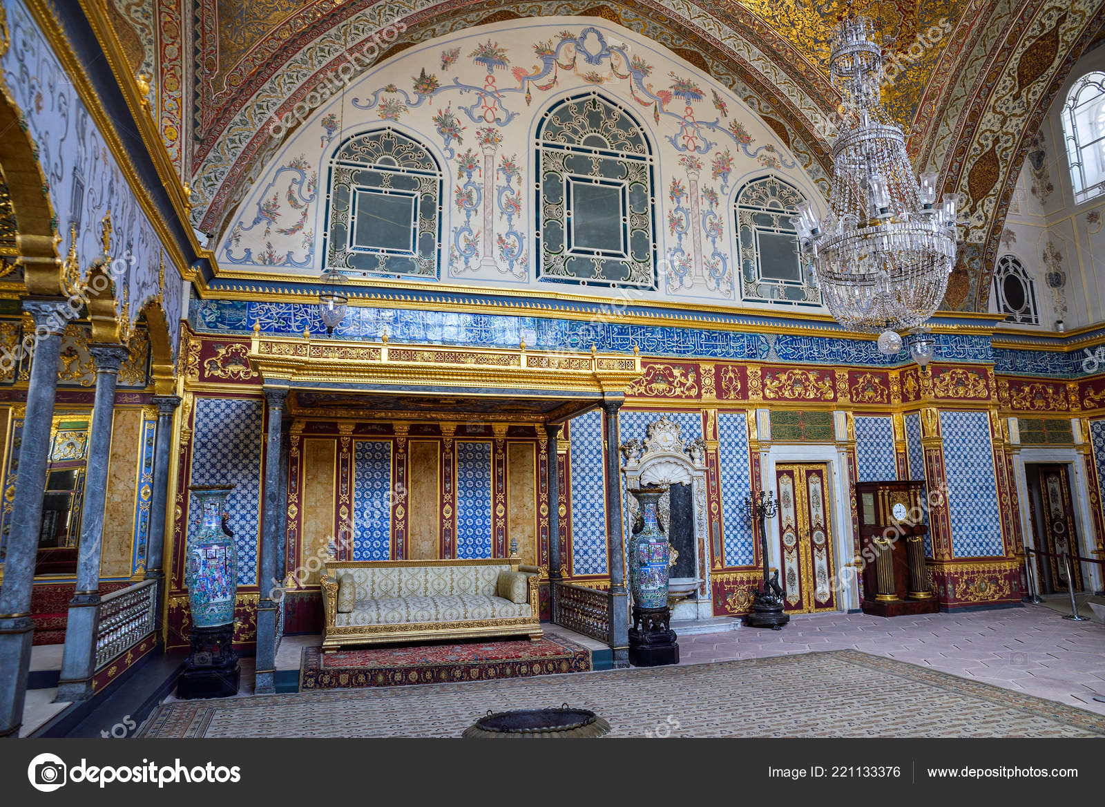 Istanbul. Topkapi palace, harem. Stock Editorial Photo © badahos