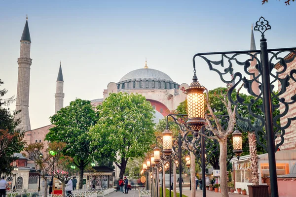 Hagia Sophia Istanbul Sunset — Stock Photo, Image