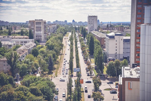 Красивый вид на столицу Украины — стоковое фото