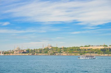 İstanbul 'daki caminin manzarası