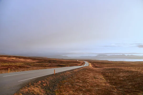 Asphalt road in Iceland — Stock Photo, Image